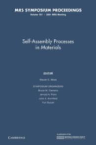 Self-Assemble Processes in Materials (Mrs Proceedings)