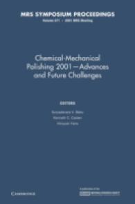 Chemical-Mechanical Polishing 2001 : Advances and Future Challenges (Mrs Proceedings)