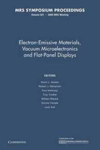 Electron-Emissive Materials, Vacuum Microelectronics and Flat-Panel Displays: Volume 621 (Mrs Proceedings)