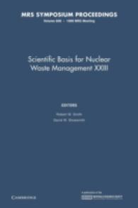 Scientific Basis for Nuclear Waste Management XXIII (Mrs Proceedings)