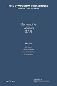 Electroactive Polymers (EAP): Volume 600 (Mrs Proceedings)