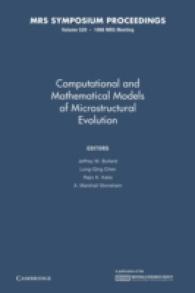 Computational and Mathematical Models of Microstructural Evolution (Mrs Proceedings)