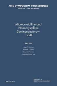Microcrystalline and Nanocrystalline Semiconductors — 1998: Volume 536 (Mrs Proceedings)