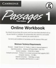 Passages Level 1 Online Workbook Activation Code Card （3 PSC）