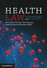 Health Law : Frameworks and Context