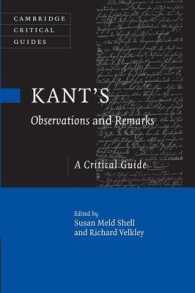 Kant's Observations and Remarks : A Critical Guide (Cambridge Critical Guides)