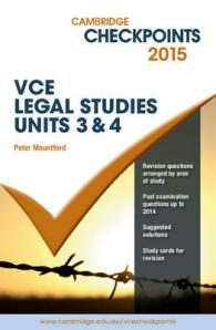 Cambridge Checkpoints VCE Legal Studies Units 3 and 4 2015 (Cambridge Checkpoints)
