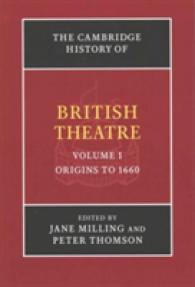 The Cambridge History of British Theatre 3 Volume Paperback Set (The Cambridge History of British Theatre)