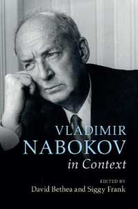 ナボコフ研究のコンテクスト<br>Vladimir Nabokov in Context (Literature in Context)