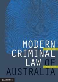 Modern Criminal Law of Australia （2ND）
