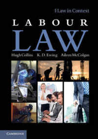 英国労働法テキスト<br>Labour Law (Law in Context)