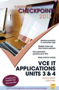 Cambridge Checkpoints Vce It Applications 2013 (Cambridge Checkpoints)
