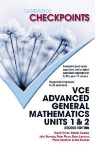 Cambridge Checkpoints Vce Advanced General Maths Units 1 and 2 (Cambridge Checkpoints) （2ND）