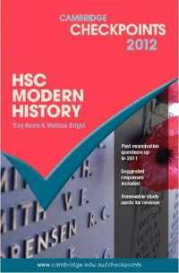 Cambridge Checkpoints Hsc Modern History 2012 (Cambridge Checkpoints) -- Paperback / softback