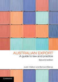 Australian Export : A Guide to Law and Practice （2ND）