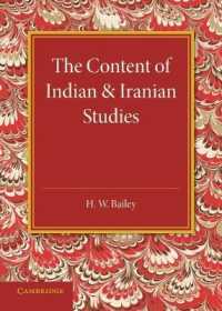 The Content of Indian and Iranian Studies : An Inaugural Lecture Delivered on 2 May 1938