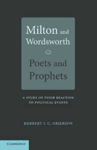 Milton and Wordsworth, Poets and Prophets : A Study of their Reactions to Political Events