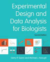 生物学者のための実験計画とデータ分析（第２版）<br>Experimental Design and Data Analysis for Biologists （2ND）