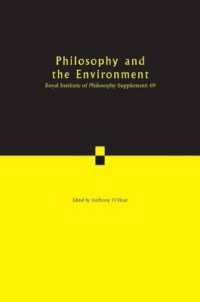 Philosophy and the Environment (Royal Institute of Philosophy Supplements)