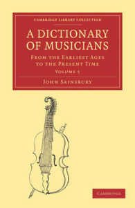 A Dictionary of Musicians, from the Earliest Ages to the Present Time (Cambridge Library Collection - Music)