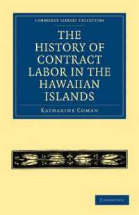 The History of Contract Labor in the Hawaiian Islands (Cambridge Library Collection - Slavery and Abolition)