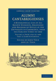 Alumni Cantabrigienses : A Biographical List of All Known Students, Graduates and Holders of Office at the University of Cambridge, from the Earliest Times to 1900 (Alumni Cantabrigienses 2 Volume Set)