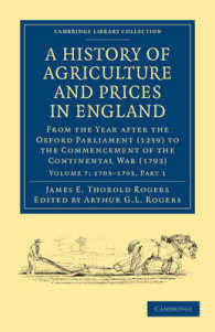 A History of Agriculture and Prices in England : From the Year after the Oxford Parliament (1259) to the Commencement of the Continental War (1793) (A History of Agriculture and Prices in England 7 Volume Set in 8 Pieces)
