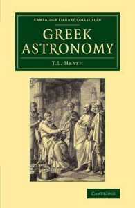 Greek Astronomy (Cambridge Library Collection - Astronomy)