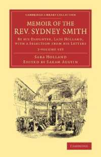Memoir of the Rev. Sydney Smith 2 Volume Set : By his Daughter, Lady Holland, with a Selection from his Letters (Cambridge Library Collection - Literary Studies)