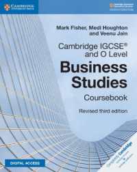 Cambridge IGCSE® and O Level Business Studies Revised Coursebook with Digital Access (2 Years) 3e (Cambridge International Igcse) （3RD）