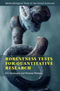 Robustness Tests for Quantitative Research (Methodological Tools in the Social Sciences)