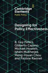 Designing for Policy Effectiveness : Defining and Understanding a Concept (Elements in Public Policy)