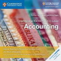 Cambridge Igcse (R) and O Level Accounting Digital Teacher's Resource Access Card 2 Ed (Cambridge International Igcse) -- Digital product license key （2 Revised）