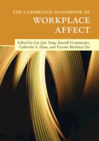 ケンブリッジ版　職場の感情ハンドブック<br>The Cambridge Handbook of Workplace Affect (Cambridge Handbooks in Psychology)