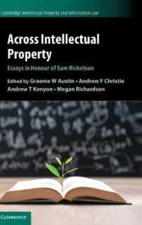 Across Intellectual Property : Essays in Honour of Sam Ricketson (Cambridge Intellectual Property and Information Law)