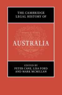 ケンブリッジ版　オーストラリア法制史<br>The Cambridge Legal History of Australia