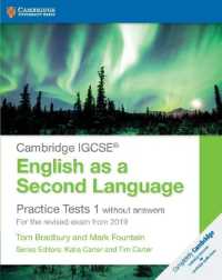 Cambridge Igcse English as a Second Language Practice Tests 1 without Answers : For the Revised Exam from 2019 (Cambridge International Igcse) -- Pape