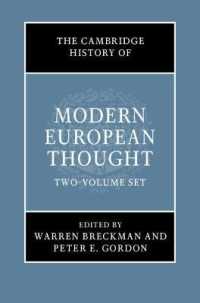 ケンブリッジ版　１９・２０世紀ヨーロッパ思想史（全２巻）<br>The Cambridge History of Modern European Thought 2 Volume Hardback Set (The Cambridge History of Modern European Thought)