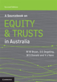 Sourcebook on Equity and Trusts in Australia -- Paperback / softback （2 Revised）