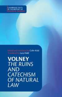 Volney: 'The Ruins' and 'Catechism of Natural Law' (Cambridge Texts in the History of Political Thought)