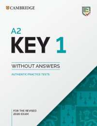 A2 Key 1 for the Revised 2020 Exam Student's Book without Answers : Authentic Practice Tests (Ket Practice Tests)