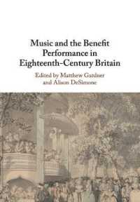 Music and the Benefit Performance in Eighteenth-Century Britain