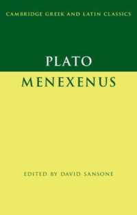 Plato: Menexenus (Cambridge Greek and Latin Classics)