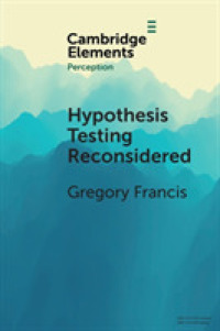 Hypothesis Testing Reconsidered (Elements in Perception)