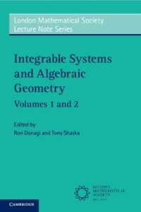 Integrable Systems and Algebraic Geometry 2 Volume Paperback Set (London Mathematical Society Lecture Note Series)