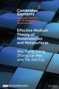 Effective Medium Theory of Metamaterials and Metasurfaces (Elements in Emerging Theories and Technologies in Metamaterials)