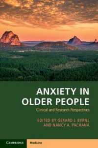 Anxiety in Older People : Clinical and Research Perspectives