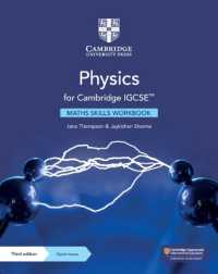 Physics for Cambridge IGCSE™ Maths Skills Workbook with Digital Access (2 Years) (Cambridge International Igcse) （3RD）