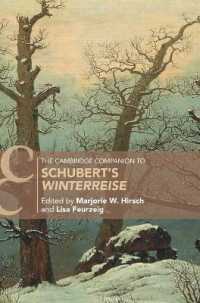 ケンブリッジ版　シューベルト歌曲集「冬の旅」必携<br>The Cambridge Companion to Schubert's 'Winterreise' (Cambridge Companions to Music)