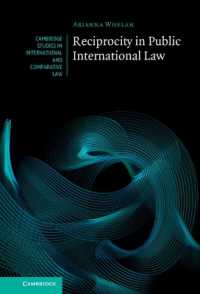 国際公法における互恵性<br>Reciprocity in Public International Law (Cambridge Studies in International and Comparative Law)